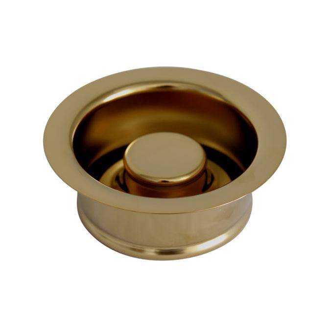 Barclay Regular Disposer Flange and Stop Stopper, Polished Brass