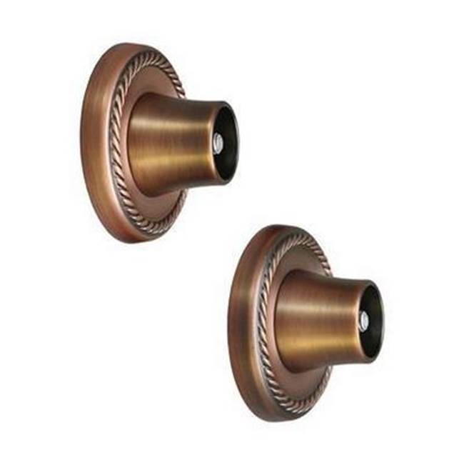 Barclay Decorative Round Flange 1'',Pair, Oil Rubbed Bronze