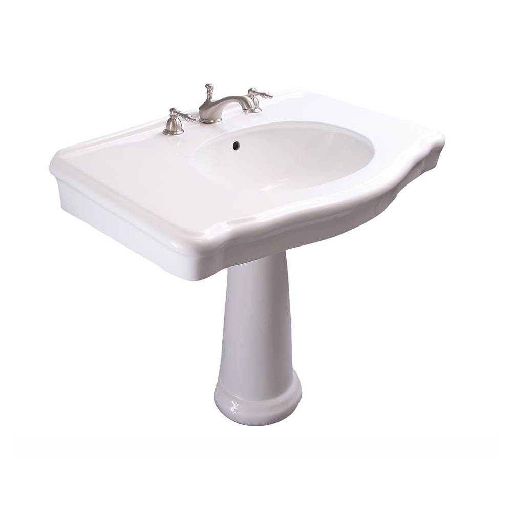 Barclay Anders Basin Only w/ 8'' WSHole,W/ Overflow,White