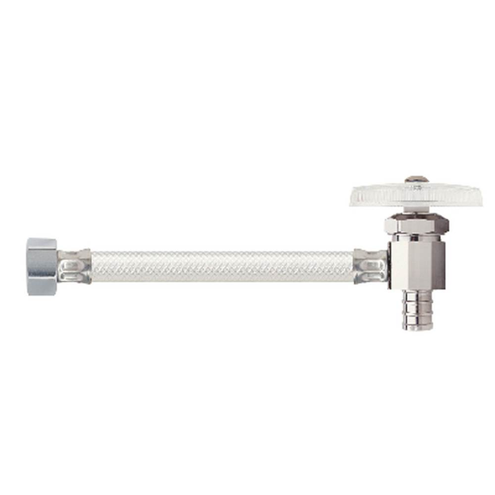 Brasscraft FAUCET MT ONE-PC SUPPLY - ANG STOP/VINYL CONN. - 1/2'' NOM BARB X 1/2'' FIP X 12''