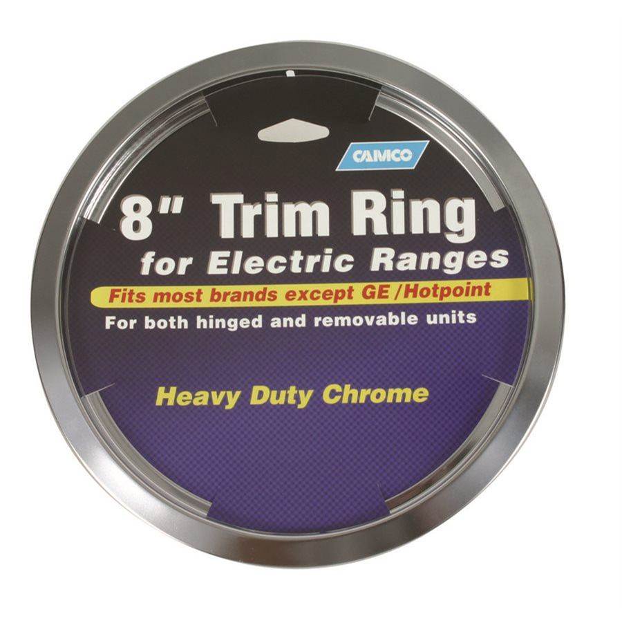 Camco Trim Ring Universal 8'' Chrome Electric