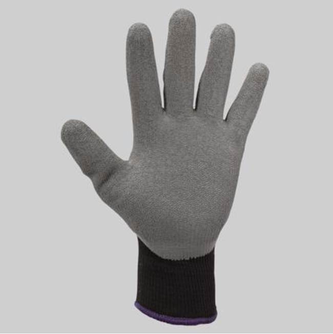 DiversiTech Corporation Latex Coated Gloves, Black & Grey, Large (9), Pack of 12 Pairs