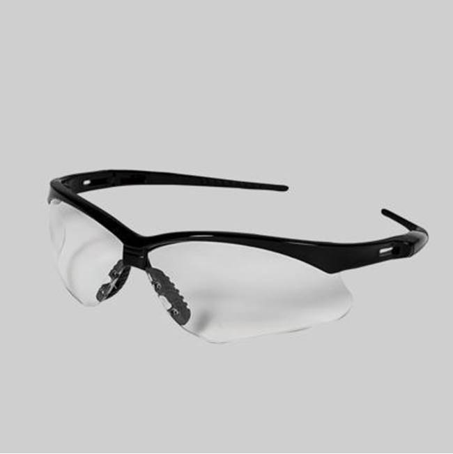 DiversiTech Corporation Safety Glasses, Clear with Black Frame, 12 Pairs / Case