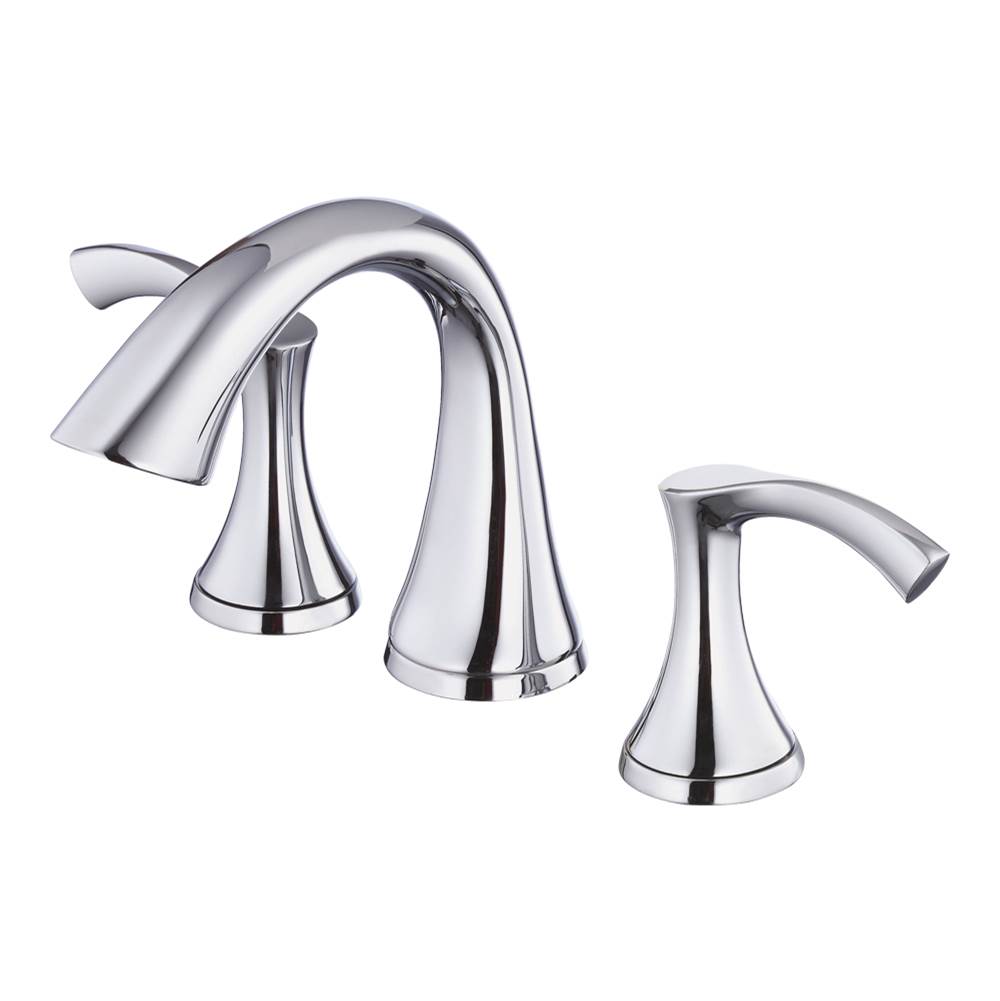 Gerber Plumbing Antioch 2H Widespread Lavatory Faucet w/ Metal Touch Down Drain 1.2gpm Chrome