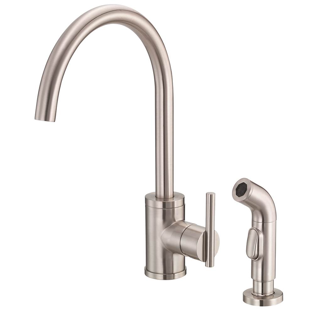 Gerber Plumbing Parma 1H Kitchen Faucet w/ Spray 1.75gpm/2.2gpm Stainless Steel