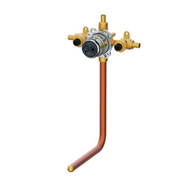 Gerber Plumbing Treysta Tub & Shower Valve- Horizontal Inputs WITH Stops WITH Stub-out - Cold Expansion Pex