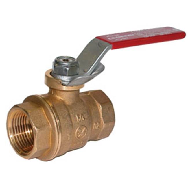 Legend Valve 1-1/4 T1001LD No Lead Forged Brass Full Port Ball Valve with Locking Device
