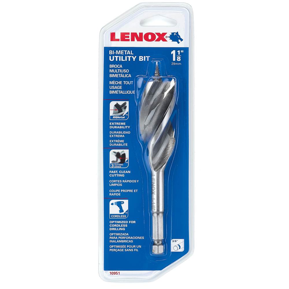Lenox Tools Bi-Metal Utility Bits 06A1816 6 X 1-1/8