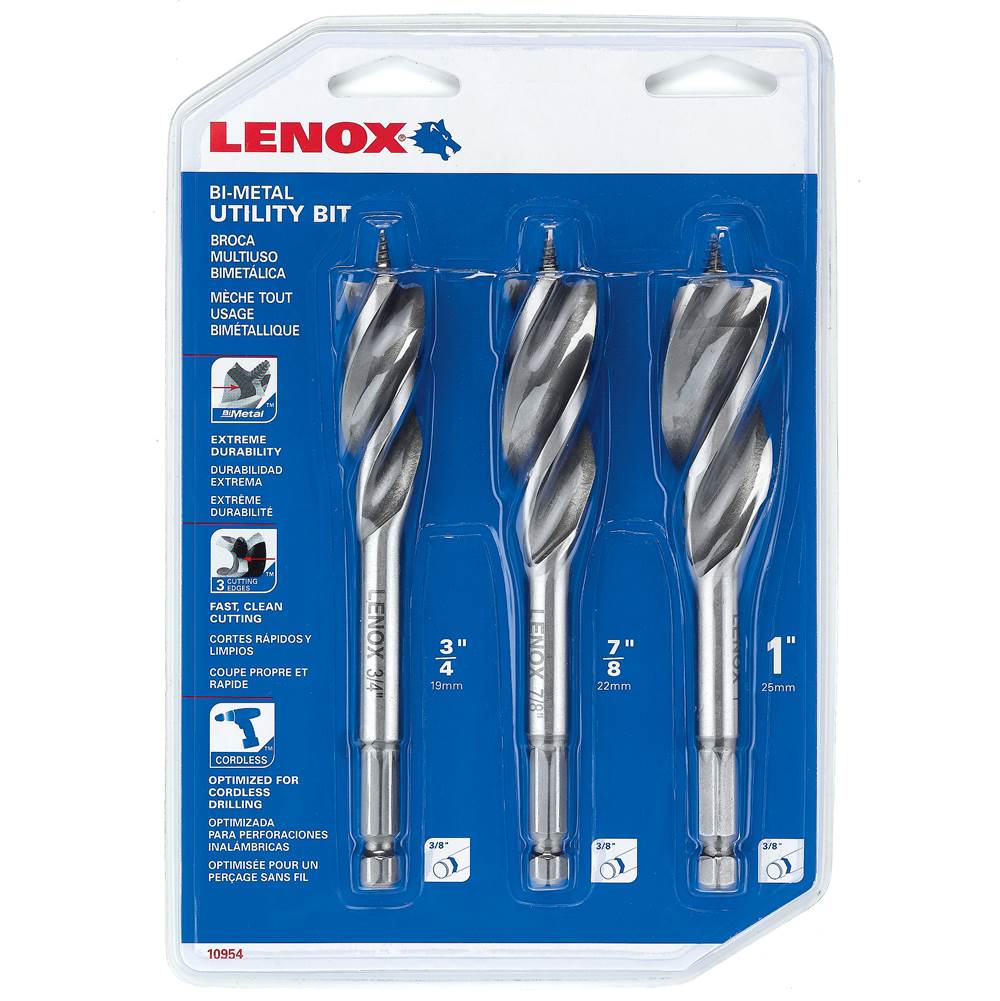 Lenox Tools Kits 300S 3 Piece Utilty Bit Set