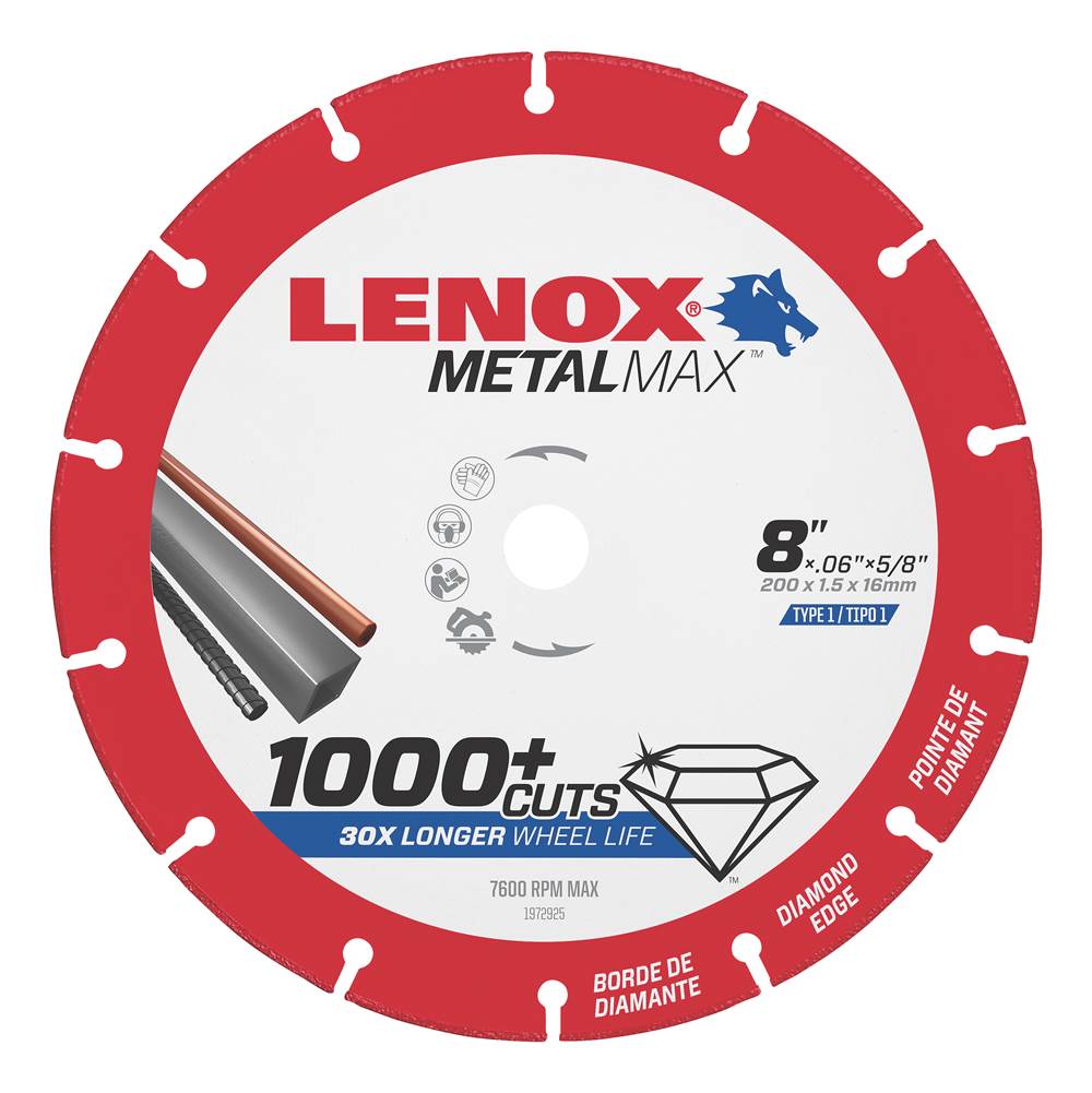 Lenox Tools Lenox Diam Cutoff Wheel Cs 8'' X 5/8''