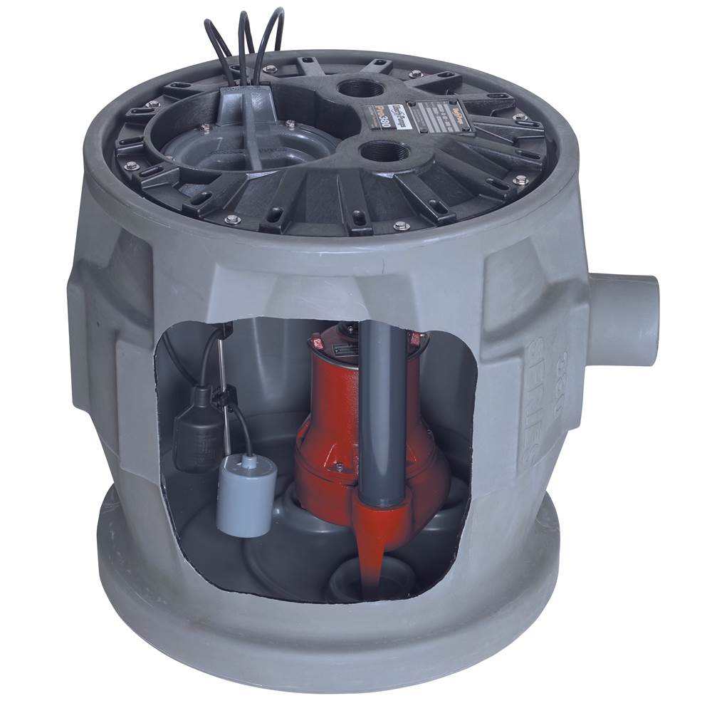 Liberty Pumps 1/2 HP, Simplex Sewage Package, 1 PH, 115V, 2'' Discharge, 25'' cord with NightEye wireless enabled alarm