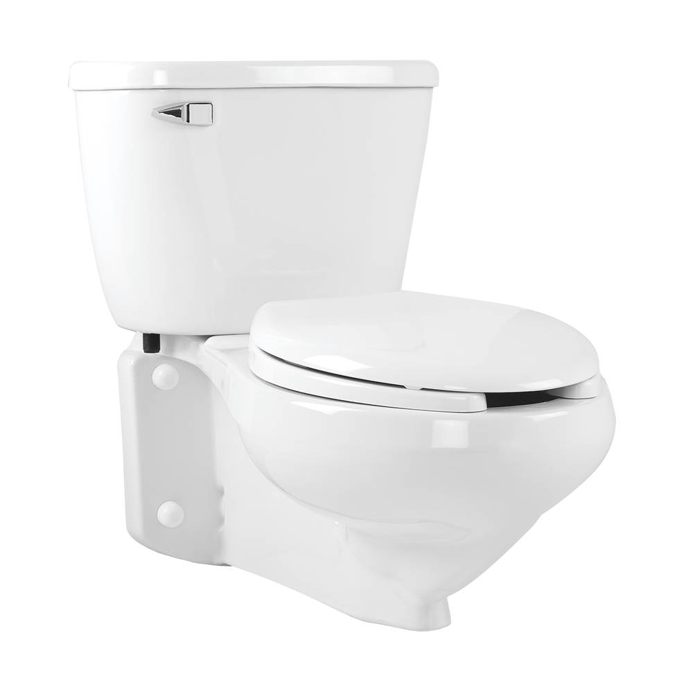 Mansfield Plumbing Quantum 1.6 Elongated Rear-Outlet Wall-Mount Toilet Combination