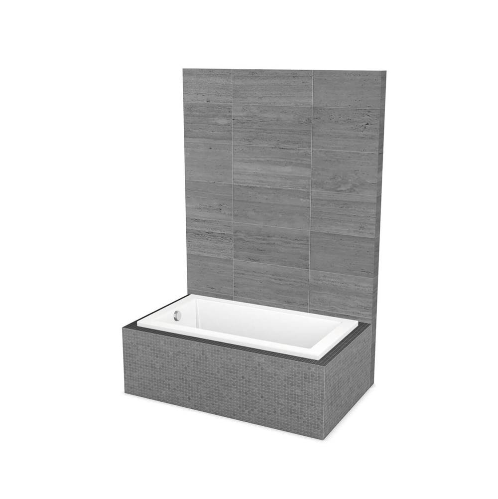 Maax ModulR 6032 (Without Armrests) Acrylic Drop-in End Drain Bathtub in White