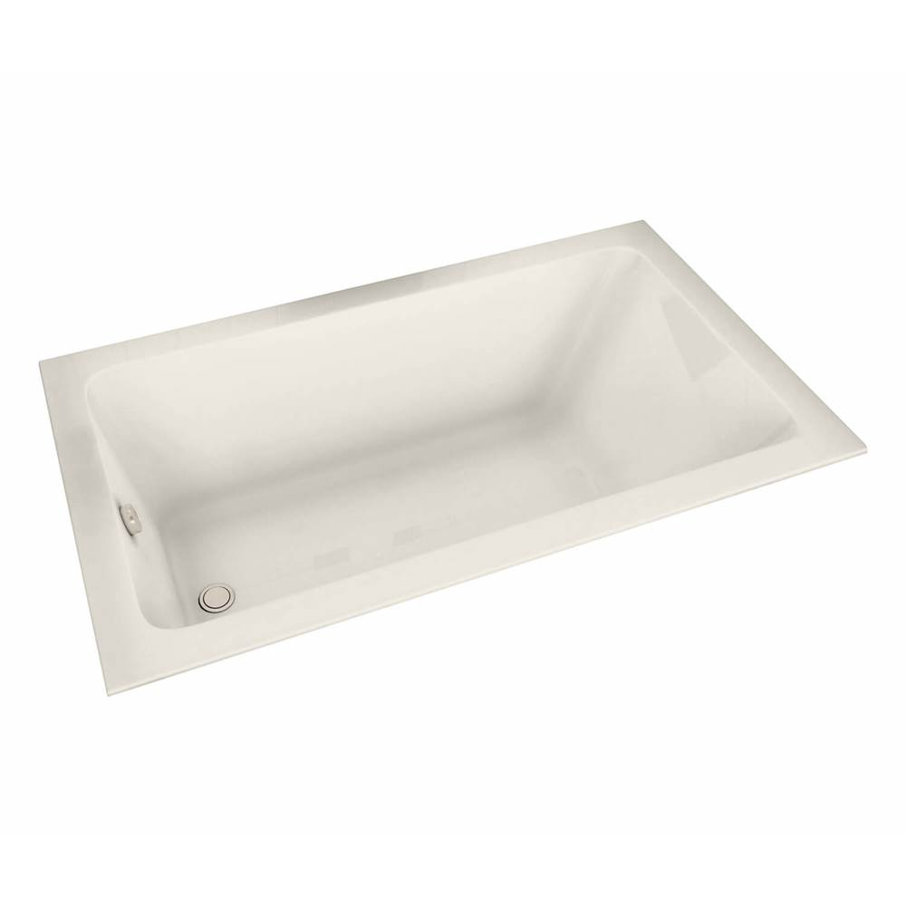 Maax Pose 7236 Acrylic Drop-in End Drain Aeroeffect Bathtub in Biscuit