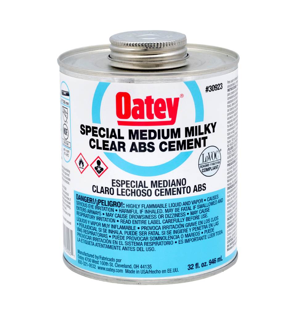 Oatey 32 Oz Abs Special Milky Clear