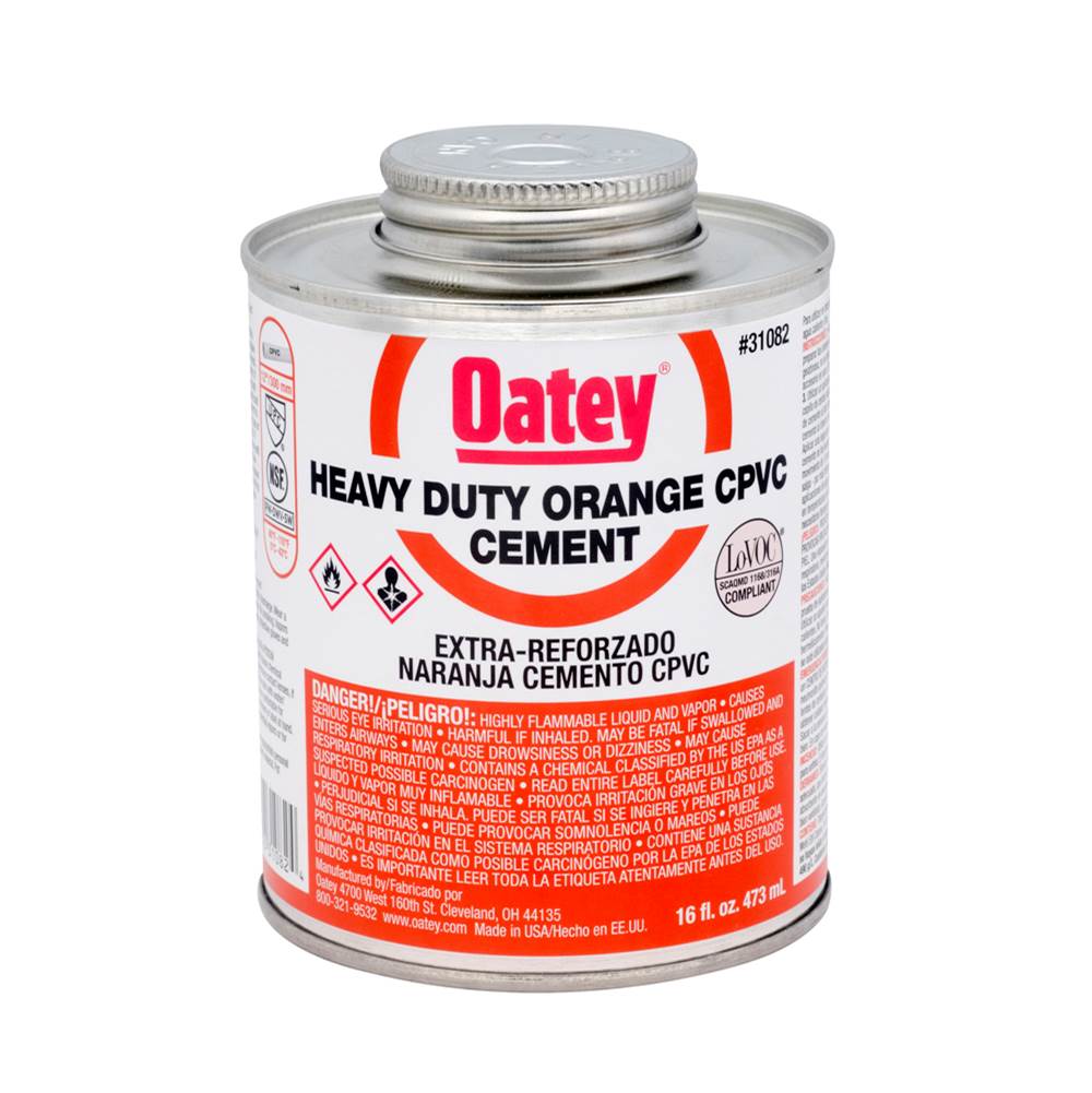 Oatey 16 Oz Cpvc Heavy Duty Orange Cement