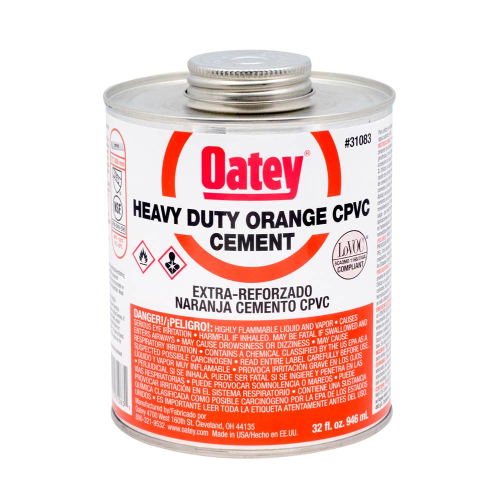 Oatey 32 Oz Cpvc Heavy Duty Orange Cement
