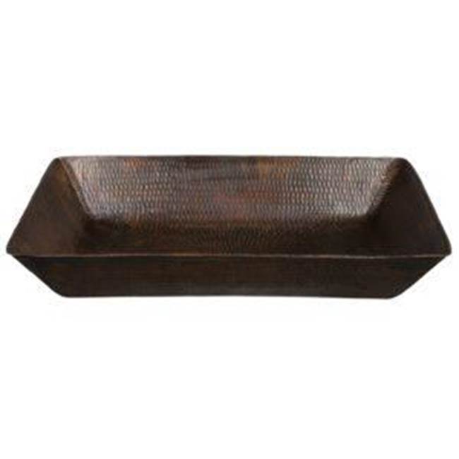Premier Copper Products 20'' Rectangle Vessel Hammered Copper Sink