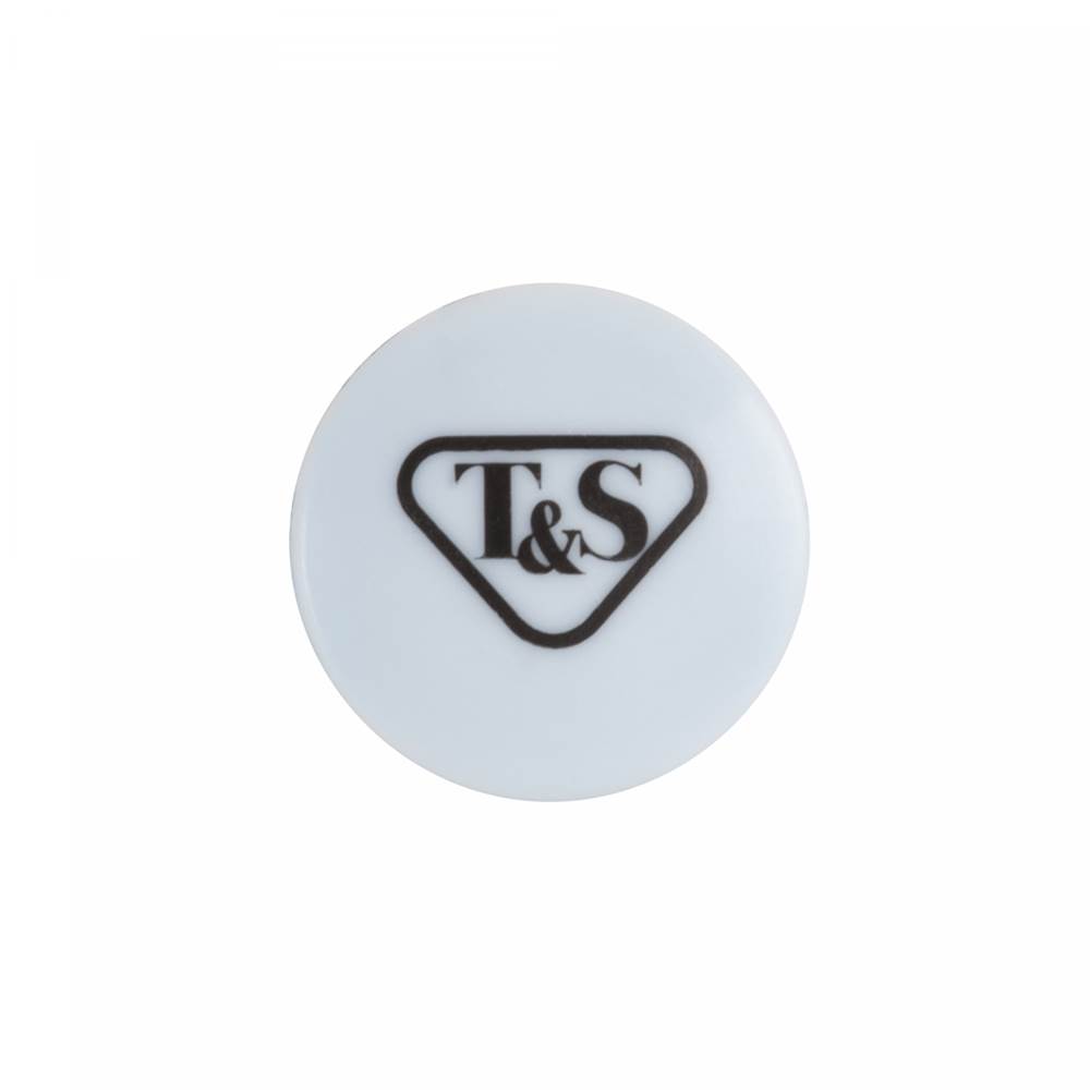 T&S Brass Press-In Index, Light-Blue, T&S Logo