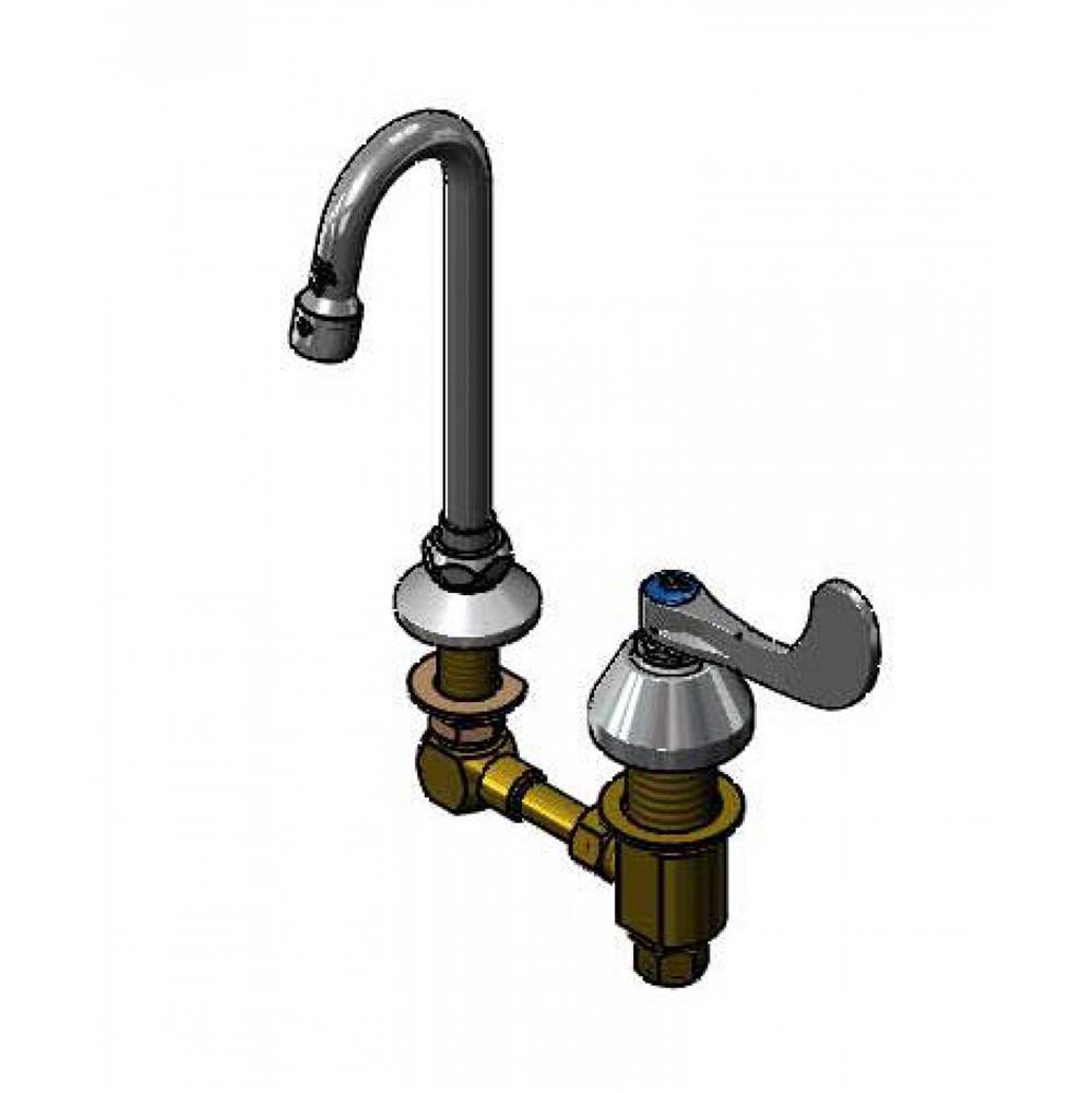 T&S Brass Deck Mount Medical Faucet for Cold Water Only