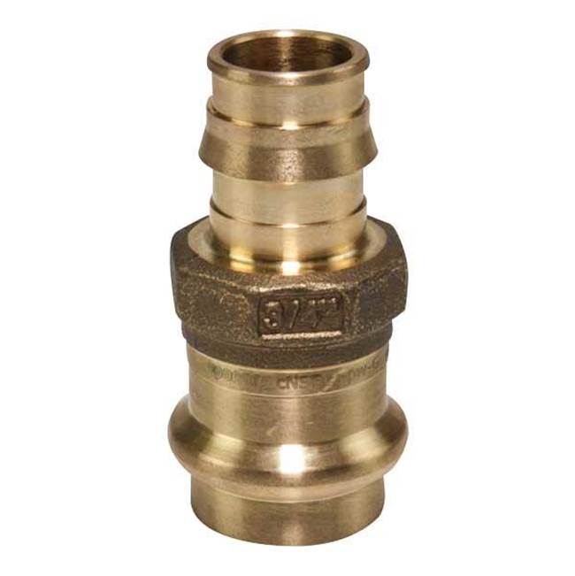 Uponor Propex Lf Brass Copper Press Adapter, 3/4'' Pex X 3/4'' Copper
