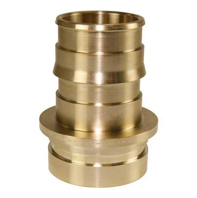 Uponor Propex Lf Groove Fitting Adapter, 2 1/2'' Pex Lf Brass X 2 1/2'' Ips Groove