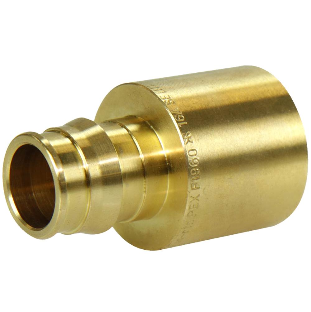 Uponor Propex Brass Sweat Adapter, 3/4'' Pex X 1'' Copper