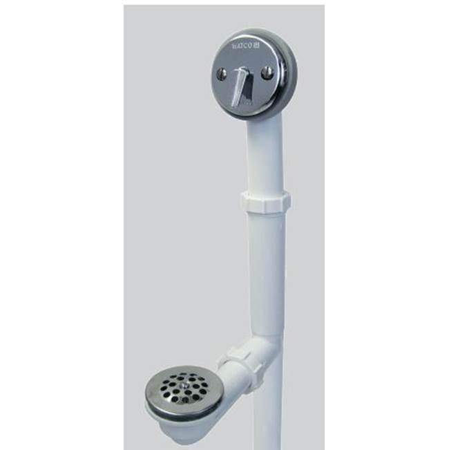 Watco Manufacturing Slip Lock Trip Lever Bath Waste For Tubs To 16-In Sch 40 Pvc Nickel Polished ''Pvd''