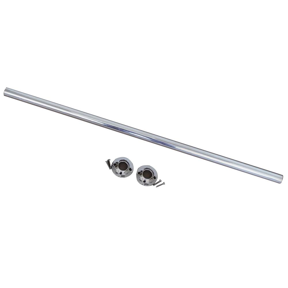 Wal-Rich Corporation 1'' X 6 Ft Aluminum Shower Rod With Flanges