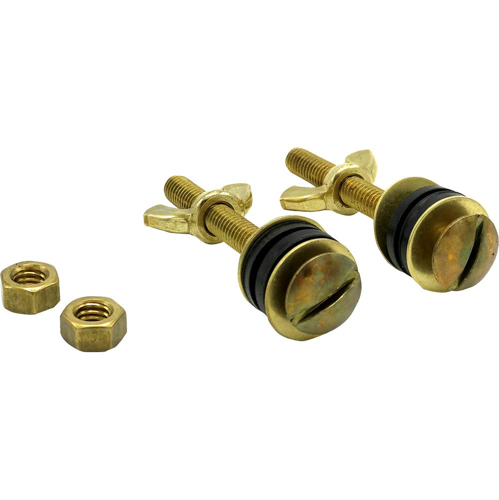 Wal-Rich Corporation All Brass Tank-To-Bowl Bolts (Pair)