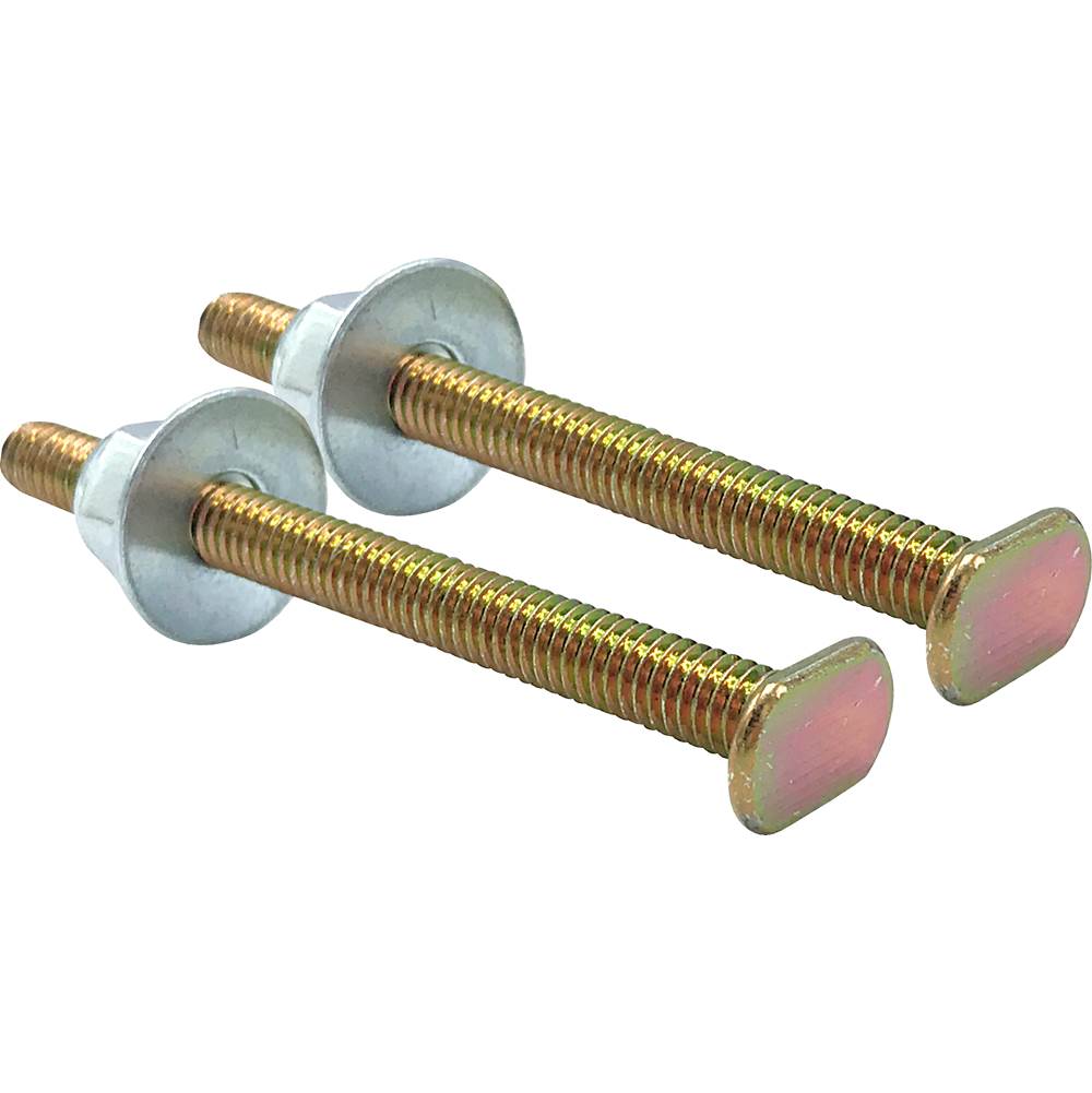 Wal-Rich Corporation 5/16'' X 3 1/2'' Brass-Plated Flange Bolts (Pair)