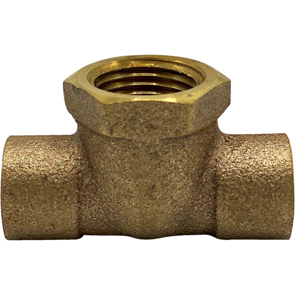 Wal-Rich Corporation 1/2C'' X 1/2C'' X 1/2'' Fip Cast Brass Adapter Tee (Lead-Free)